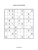 Sudoku - Easy A500 Print Puzzle
