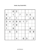 Sudoku - Easy A53 Print Puzzle