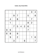 Sudoku - Easy A54 Print Puzzle