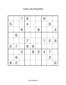 Sudoku - Easy A55 Print Puzzle