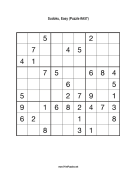 Sudoku - Easy A57 Print Puzzle