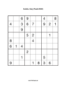 Sudoku - Easy A58 Print Puzzle