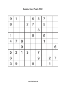Sudoku - Easy A61 Print Puzzle