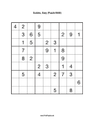 Sudoku - Easy A66 Print Puzzle
