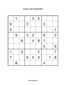 Sudoku - Easy A67 Print Puzzle