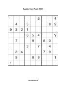 Sudoku - Easy A69 Print Puzzle