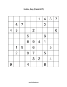 Sudoku - Easy A77 Print Puzzle