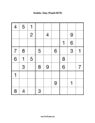 Sudoku - Easy A78 Print Puzzle