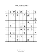 Sudoku - Easy A79 Print Puzzle