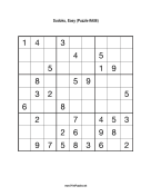 Sudoku - Easy A86 Print Puzzle