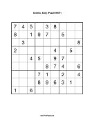 Sudoku - Easy A87 Print Puzzle