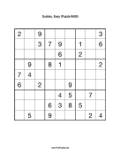 Sudoku - Easy A89 Print Puzzle