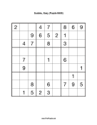 Sudoku - Easy A95 Print Puzzle