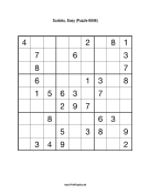Sudoku - Easy A96 Print Puzzle