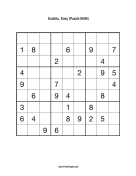 Sudoku - Easy A98 Print Puzzle