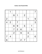 Sudoku - Hard A100 Print Puzzle