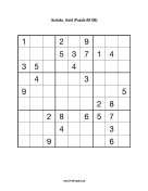 Sudoku - Hard A106 Print Puzzle