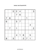 Sudoku - Hard A107 Print Puzzle