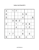 Sudoku - Hard A11 Print Puzzle