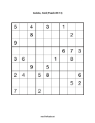 Sudoku - Hard A115 Print Puzzle