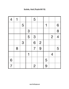 Sudoku - Hard A118 Print Puzzle