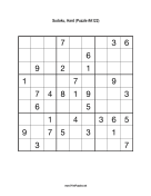 Sudoku - Hard A122 Print Puzzle
