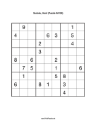 Sudoku - Hard A126 Print Puzzle
