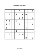 Sudoku - Hard A127 Print Puzzle