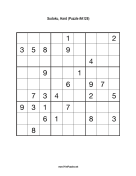 Sudoku - Hard A128 Print Puzzle