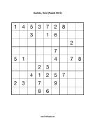 Sudoku - Hard A13 Print Puzzle