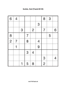Sudoku - Hard A130 Print Puzzle