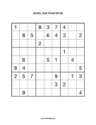 Sudoku - Hard A134 Print Puzzle