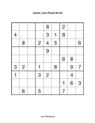 Sudoku - Hard A135 Print Puzzle