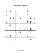 Sudoku - Hard A137 Print Puzzle