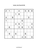 Sudoku - Hard A140 Print Puzzle