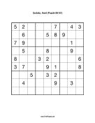 Sudoku - Hard A141 Print Puzzle