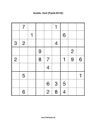 Sudoku - Hard A142 Print Puzzle