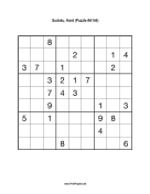 Sudoku - Hard A144 Print Puzzle