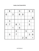 Sudoku - Hard A145 Print Puzzle