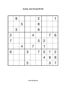 Sudoku - Hard A148 Print Puzzle
