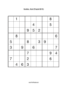 Sudoku - Hard A15 Print Puzzle