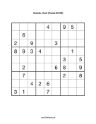 Sudoku - Hard A150 Print Puzzle