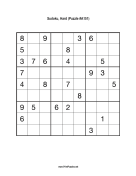 Sudoku - Hard A151 Print Puzzle