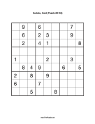 Sudoku - Hard A156 Print Puzzle