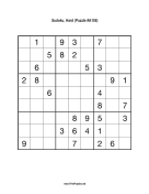 Sudoku - Hard A158 Print Puzzle