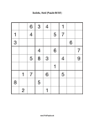 Sudoku - Hard A161 Print Puzzle