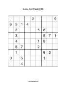 Sudoku - Hard A165 Print Puzzle