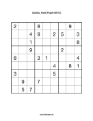 Sudoku - Hard A172 Print Puzzle