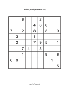 Sudoku - Hard A173 Print Puzzle