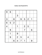 Sudoku - Hard A175 Print Puzzle
